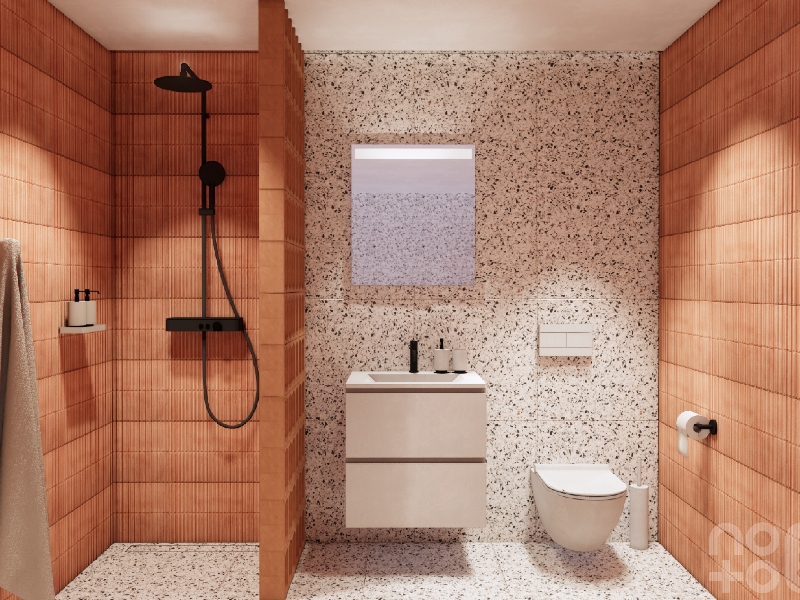 Terrazzo Lagoon Bathroom Design