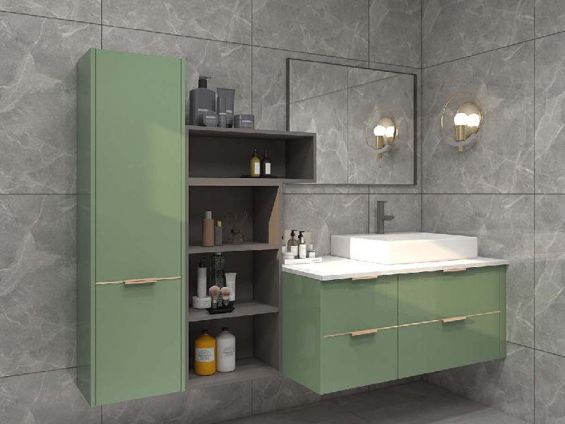 Rarity Modern Bathroom Cabinet with Open Storage
