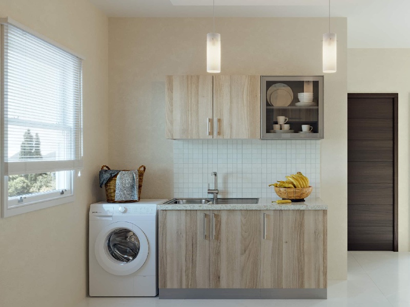 Small Straight Modular Kitchen