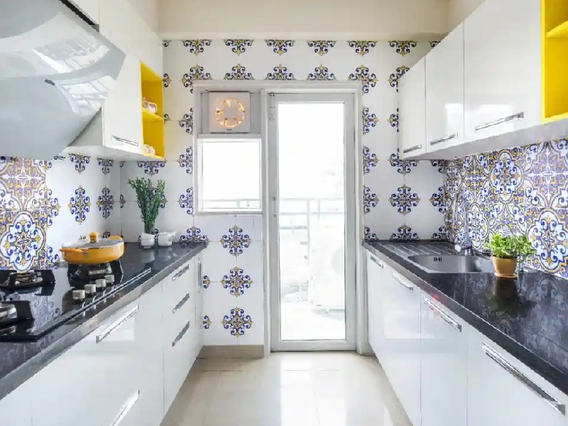 Modern Parallel Modular Kitchen