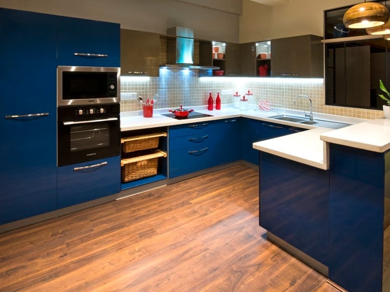 French U-Shaped Modular Kitchen