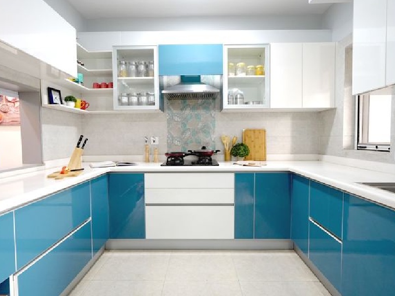 Modern U Shaped Modular Kitchen