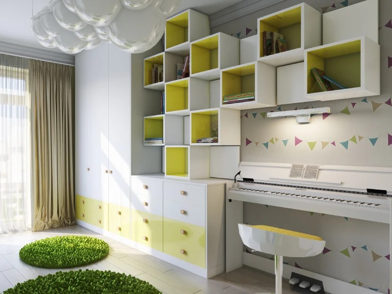 Confetti and Sunshine Unisex Kids Room Design