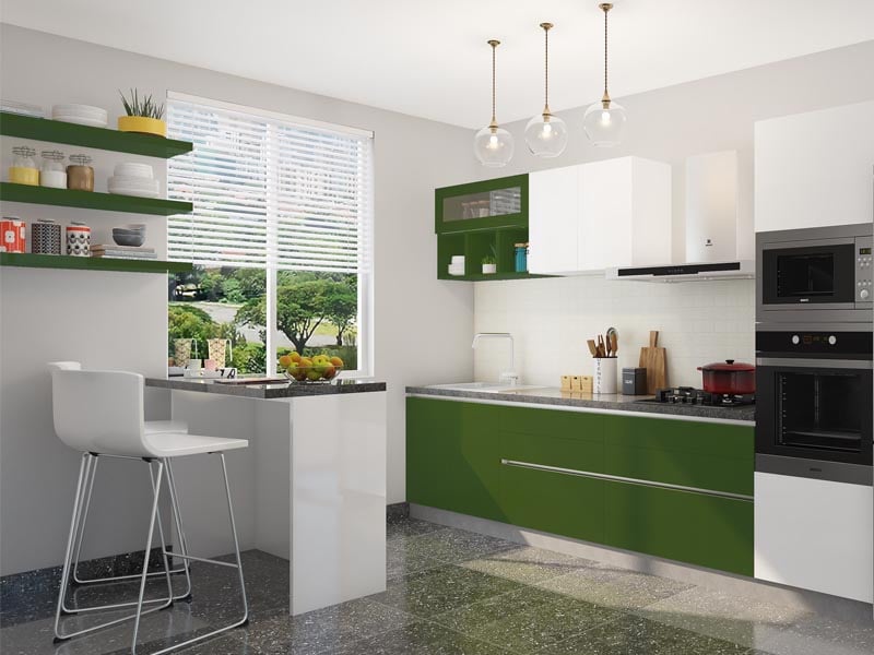 Nature Bliss Straight Modular Kitchen